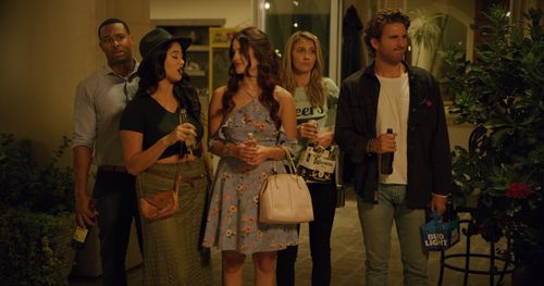 Kiana Madani, Brandon Phillips, Amber Kellehan, Connor Floyd and Karsyn Jarrett in UNSUBSCRIBE.