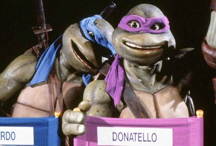 Adam Carl, Mark Caso, Leif Tilden, and Brian Tochi in Teenage Mutant Ninja Turtles II: The Secret of the Ooze (1991)