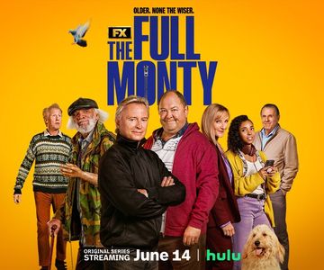 Robert Carlyle, Mark Addy, Paul Barber, Steve Huison, Lesley Sharp, Tom Wilkinson, and Talitha Wing in The Full Monty (2