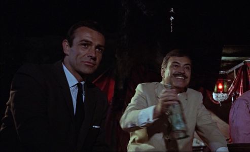 Sean Connery and Pedro Armendáriz in From Russia with Love (1963)