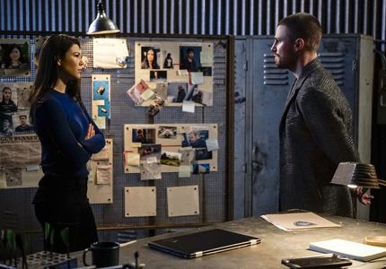 Stephen Amell and Sea Shimooka in Arrow (2012)