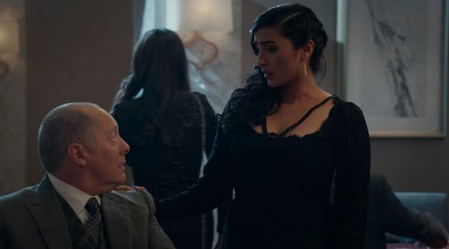 James Spader and Anya Banerjee in The Blacklist Season 10