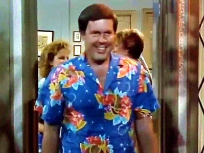 At Alf's luau.