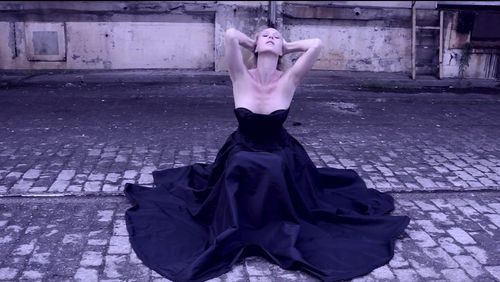 Katherine Crockett in a still from Mike Kobal's film Prologue:Blue