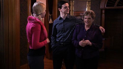 Brittany Herd, Patricia Binkley, and Jonathan Everett in Flowers for Fannie (2013)