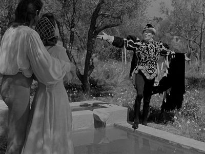 Marie Déa, Jules Berry, and Alain Cuny in Les Visiteurs du Soir (1942)