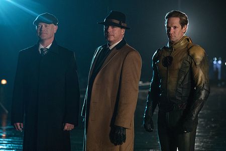 John Barrowman, Matt Letscher, and Neal McDonough in DC's Legends of Tomorrow (2016)