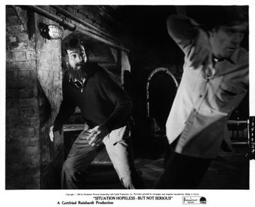 Robert Redford and Mike Connors at an event for Situation Hopeless -- But Not Serious (1965)