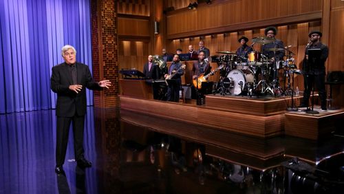 Jay Leno, James 'Kamal' Gray, Questlove, Tariq Trotter, James Poyser, The Roots, Frank Walker, Kirk Douglas, Damon Bryso