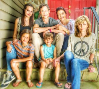 The Cast on the Porch
