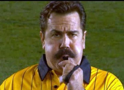 James Evans as the Referee for the Aviva commercial for the FIFA World Cup