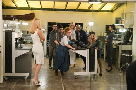 Ever Carradine, Brittany Ishibashi, Ryan Sands, Brigid Brannagh, Kevin Weisman, James Yaegashi, Annie Wersching, and Ang