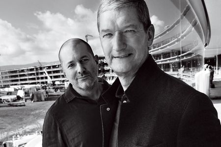 Jonathan Ive and Tim Cook