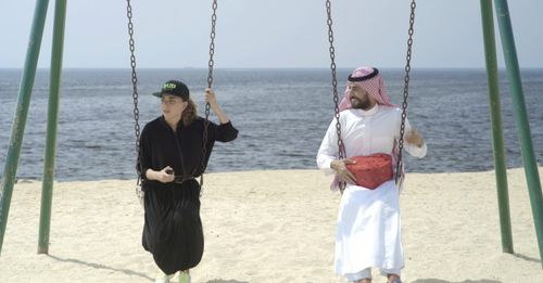 Hisham Fageeh and Fatima AlBanawi in Barakah Meets Barakah (2016)