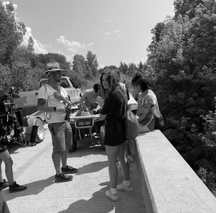 On set of You And Me This Summer