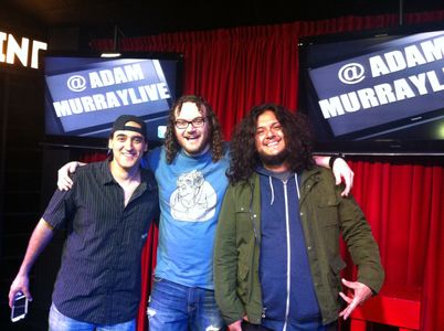 Felipe Esparza, Carmen Vallone and Adam Murray after their show at The Atlanta Punchline