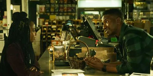 Sasha Compère and Mamoudou Athie in Uncorked (2020)