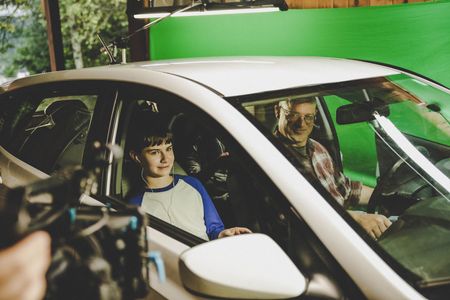 Trevor Brooks and James Wosochlo filming 