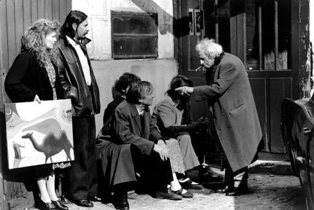 Samuel Fuller, Evelyne Didi, Matti Pellonpää, Kari Väänänen, and André Wilms in The Bohemian Life (1992)
