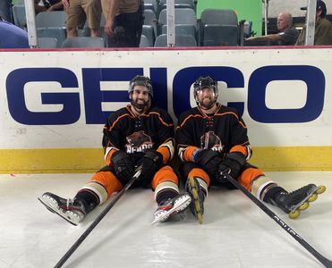 Mark Huber and Anosh McAdam filming a GEICO Commercial (2022)