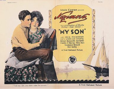 Alla Nazimova and Jack Pickford in My Son (1925)