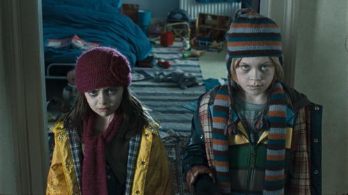 Jake Hathaway and Rafiella Brooks in The Children (2008)