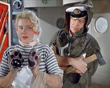 Ivan Dmitriev and Margarita Nazarova in Striped Trip (1961)