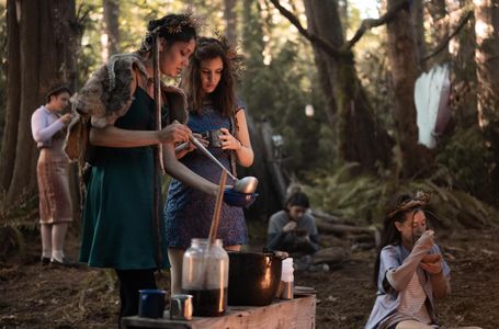 Alexa Barajas and Sophie Nelisse in Yellowjackets