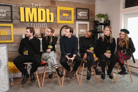 Sam Levinson, Bill Skarsgård, Odessa Young, Suki Waterhouse, Hari Nef, and Abra at an event for Assassination Nation (20