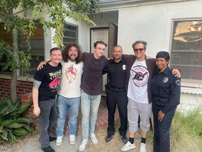 On set of “The Second Coming of John Cooper” 2023