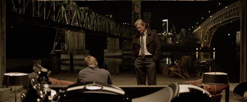 Bruce Boxleitner and Garrett Hedlund in Tron: Legacy (2010)