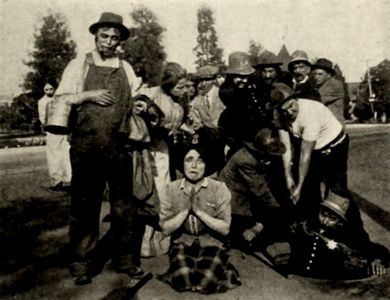 Fred Mace, Mabel Normand, and Mack Sennett in Pat's Day Off (1912)