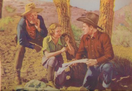 Peggy Campbell, John Elliott, and Bob Steele in Big Calibre (1935)