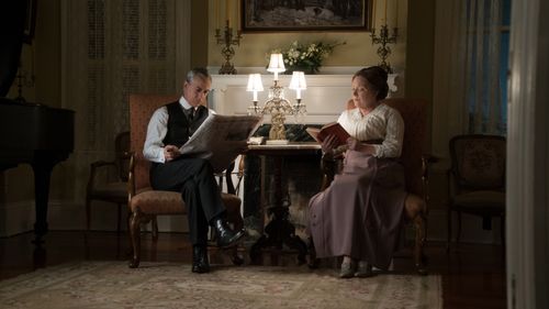 David Strathairn and Kristine Nielsen in Z: The Beginning of Everything (2015)