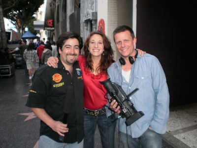 Pedro Araneda (Left),Actress Monica Huarte (Center) and Billy Perskaas.