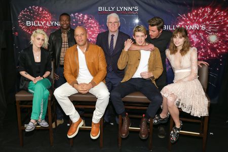 Steve Martin, Chris Tucker, Vin Diesel, Kristen Stewart, Garrett Hedlund, Makenzie Leigh, and Joe Alwyn at an event for 
