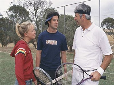 Charlie Clausen, John Jarratt, and Jessica Napier in McLeod's Daughters (2001)