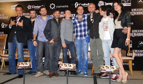 Producer Billy Rovzar, Walter Von Borstel, Director Beto Gomez, Miguel Rodarte, Producer Fernando Rovzar, Marius Biegai,