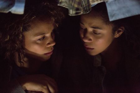 Carmen Ejogo and Zoë Soul in The Purge: Anarchy (2014)