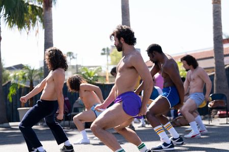 Michael Graceffa, Quentin Plair, and Max Teboul in Welcome to Chippendales (2022)