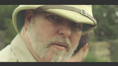 UK Actor Steve McTigue playing 'The Great White Hunter' in Chris Cronin's Fantasy/Adventure Film 'Sophie's Fortune' curr