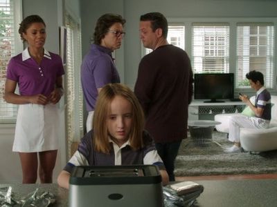 Simon Templeman, Lenny Venito, Toks Olagundoye, Tim Jo, and Ian Patrick in The Neighbors (2012)
