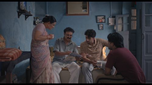 Jameel Khan, Geetanjali Kulkarni, Harsh Mayar, and Vaibhav Raj Gupta in Gullak (2019)