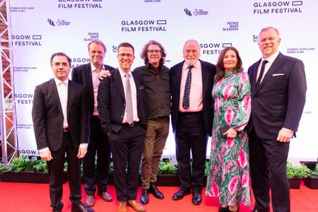 Glasgow Film Festival 2023 Michelino Bisceglia, Kaarle Aho, Klaus Haro , Jimmy Karlsson, James Cosmo, Kiris Vikman and K