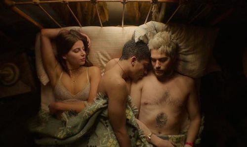 Nadia Parkes, Jay Lycurgo, and Emilien Vekemans in The Bastard Son & The Devil Himself (2022)