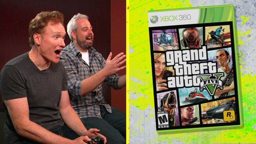 Conan O'Brien and Aaron Bleyaert in Conan (2010)