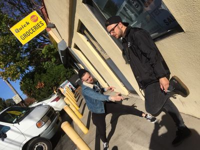 Chris Bain and Jay Booton in Shooting Clerks (2019)