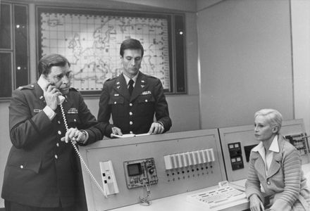 Burt Lancaster, John Phillip Law, and Ingrid Thulin in The Cassandra Crossing (1976)