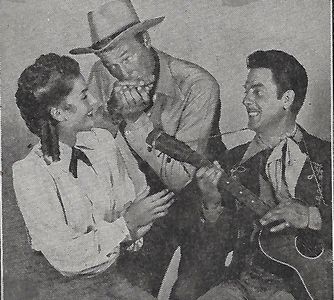 Debra Alden, John Laurenz, and James Warren in Code of the West (1947)