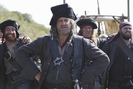 Hugh Bonneville, Martin Collins, and Adam Loxley in Galavant (2015)
